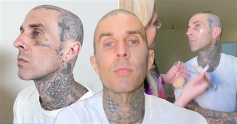 travis barker face tattoo removed